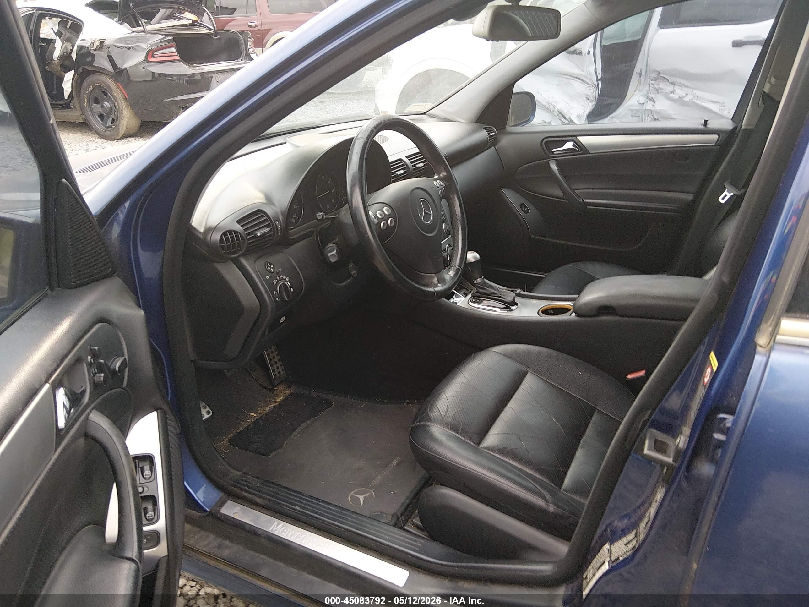2005 Mercedes-benz C 230 Kompressor Sport Blue vin: WDBRF40J75F721487