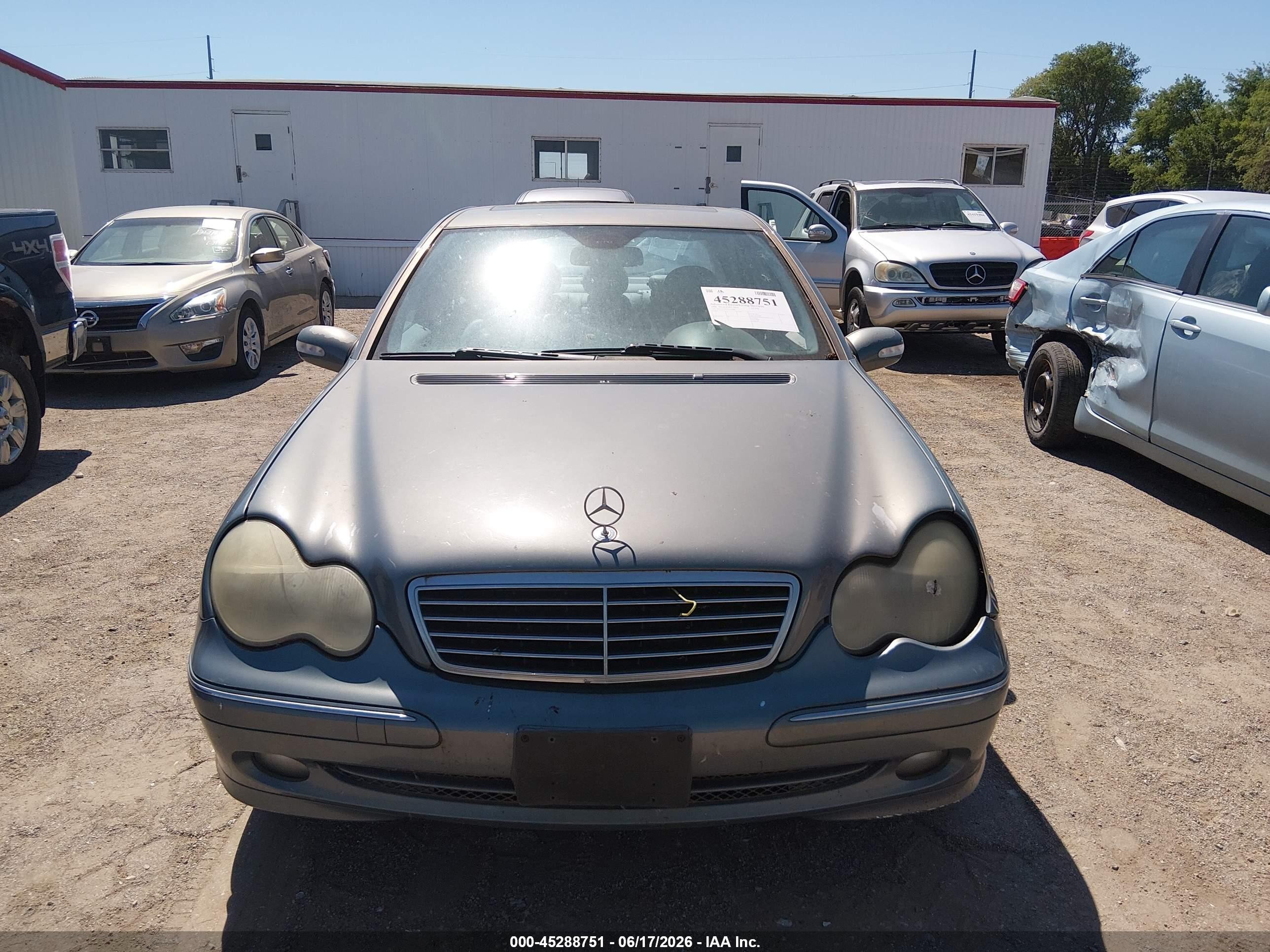 2004 Mercedes-benz C 230k Sport Sedan Light Blue vin: WDBRF40J84A558988