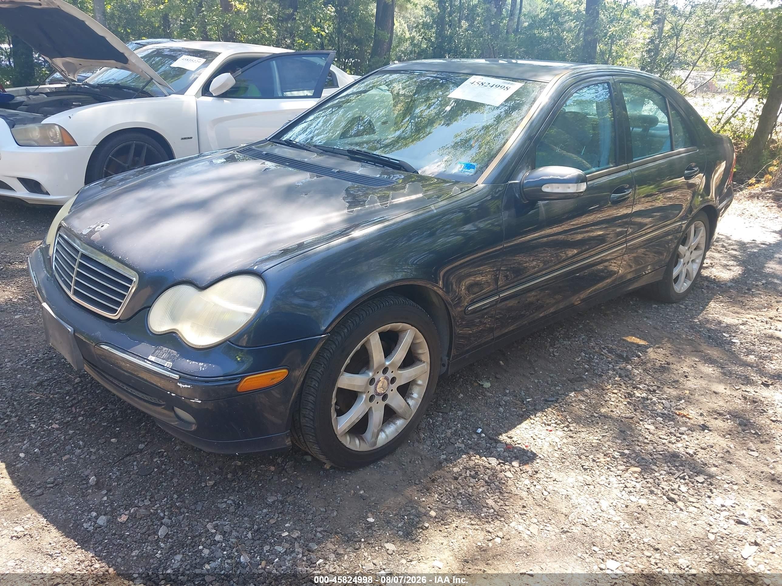2004 Mercedes-benz C 230 Kompressor Sport/sport Gray vin: WDBRF40J84A563074