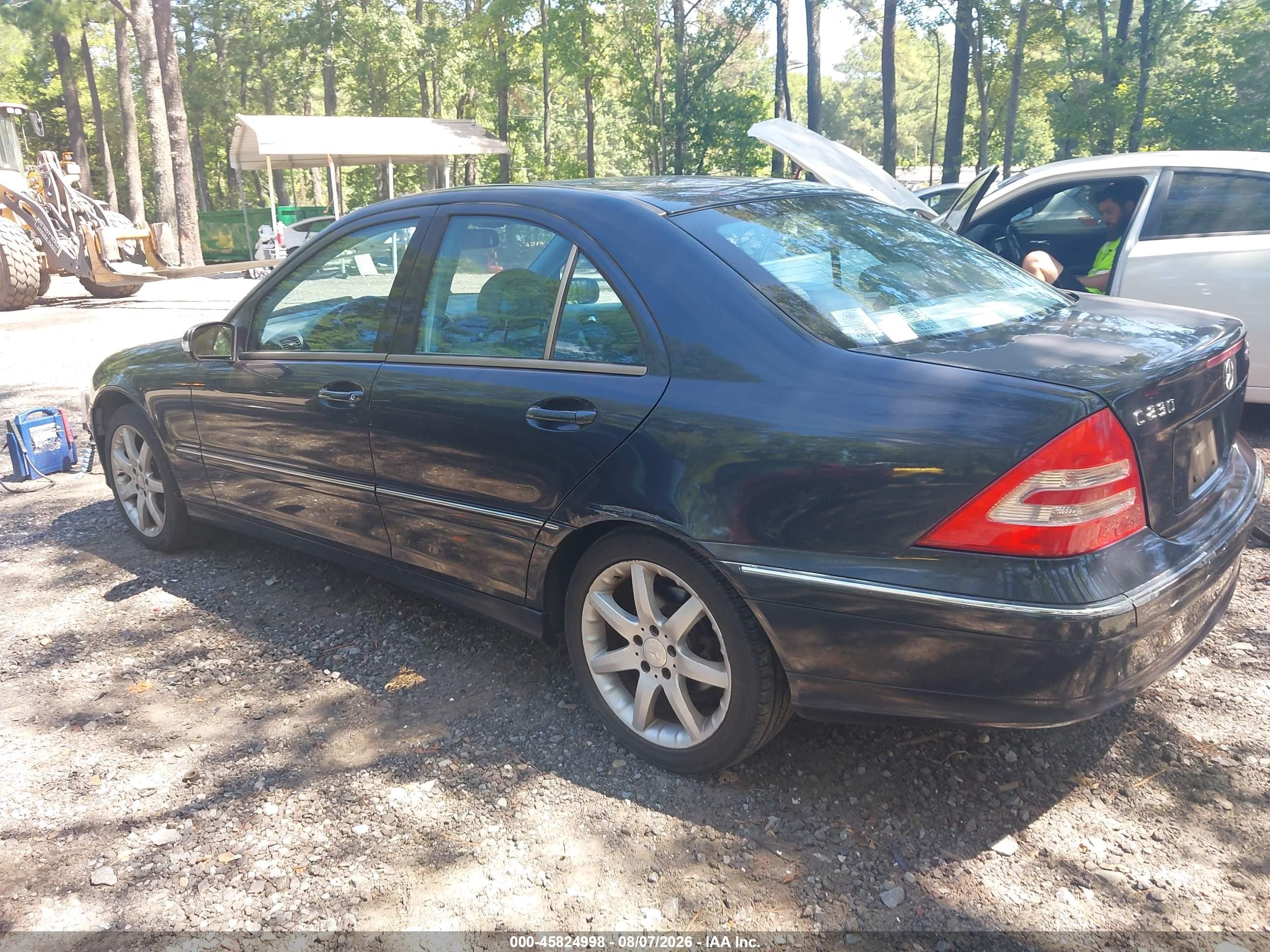 2004 Mercedes-benz C 230 Kompressor Sport/sport Gray vin: WDBRF40J84A563074