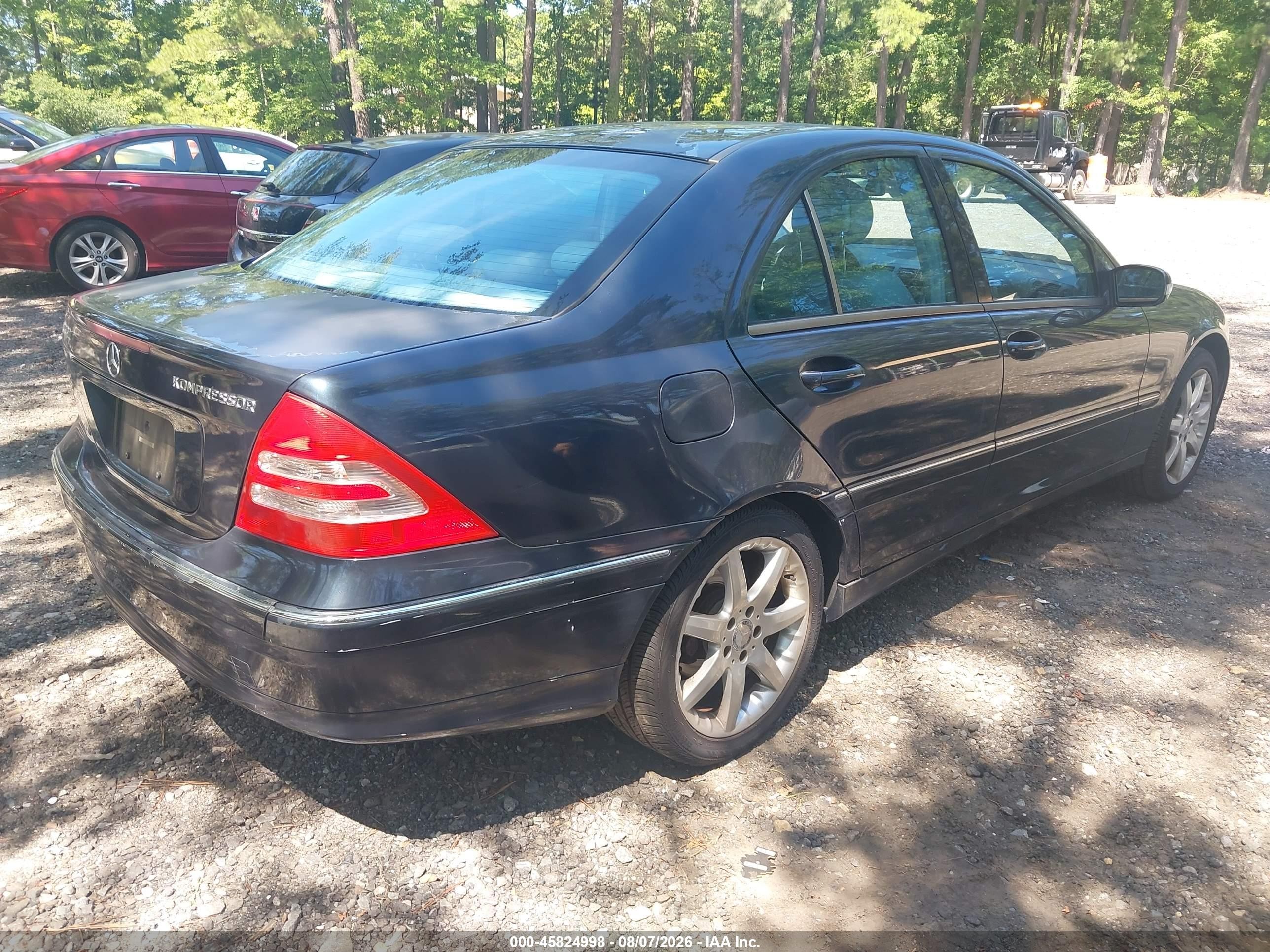 2004 Mercedes-benz C 230 Kompressor Sport/sport Gray vin: WDBRF40J84A563074