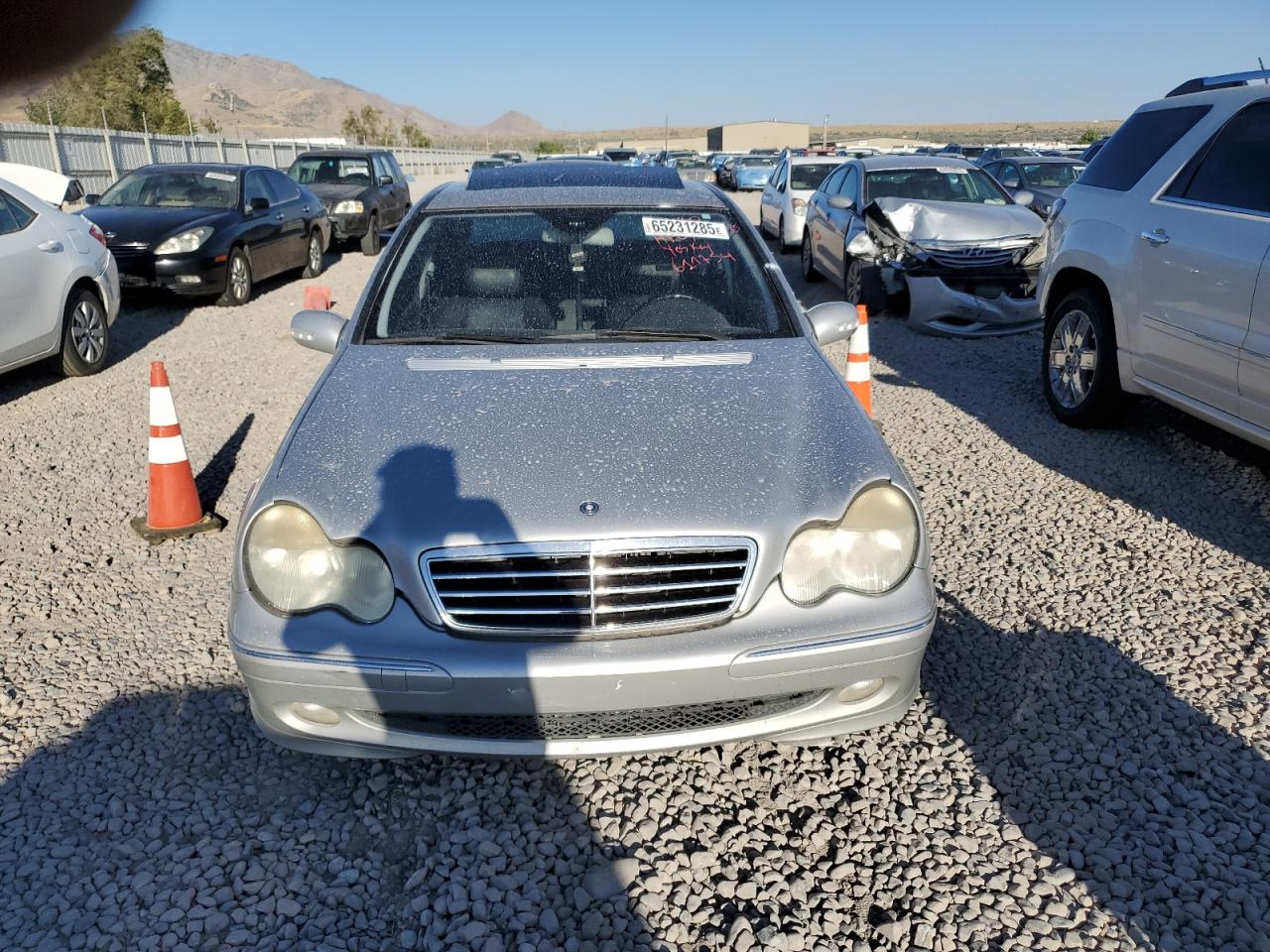 2004 Mercedes-benz C 230k Sport Sedan Silver vin: WDBRF40J84A611754