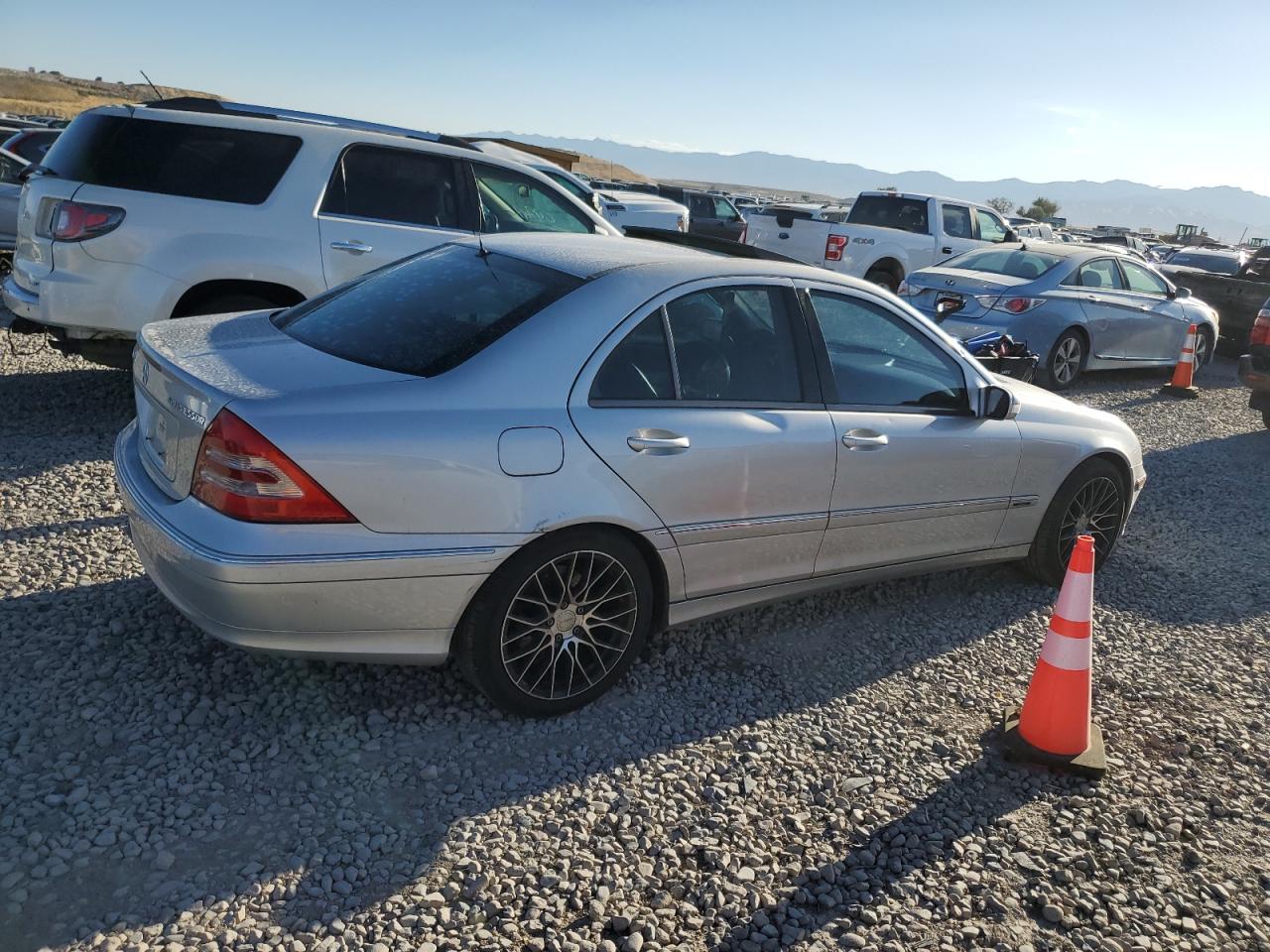 2004 Mercedes-benz C 230k Sport Sedan Silver vin: WDBRF40J84A611754