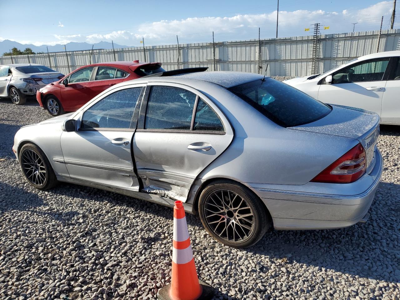2004 Mercedes-benz C 230k Sport Sedan Silver vin: WDBRF40J84A611754