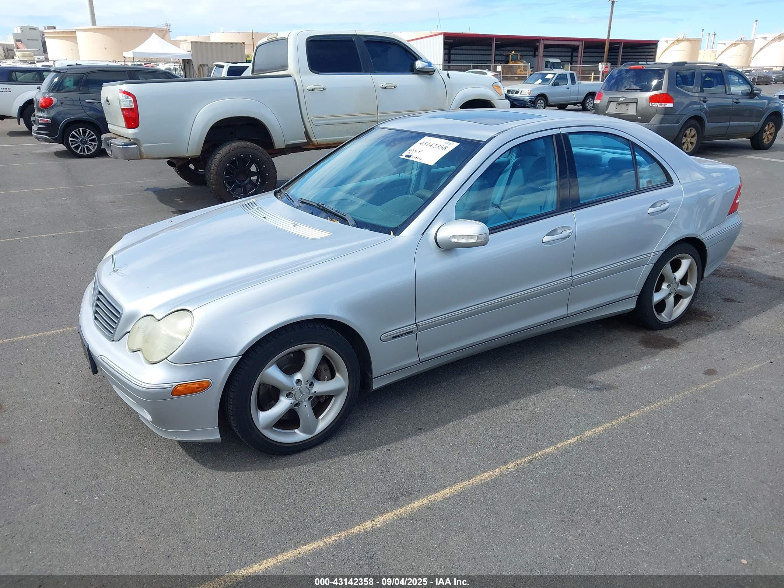2004 Mercedes-benz C 230 Kompressor Sport/sport Silver vin: WDBRF40J84A635925