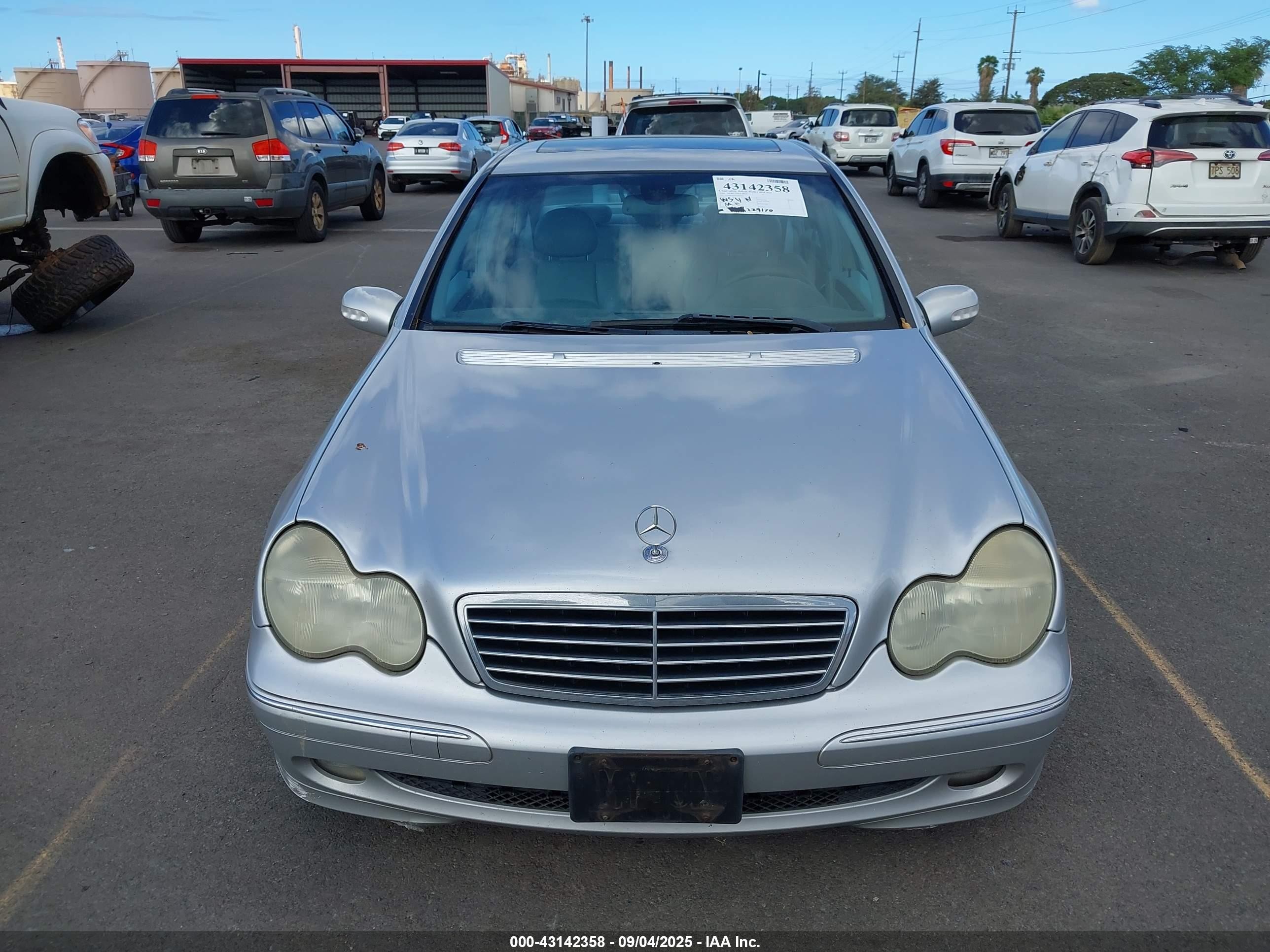 2004 Mercedes-benz C 230 Kompressor Sport/sport Silver vin: WDBRF40J84A635925