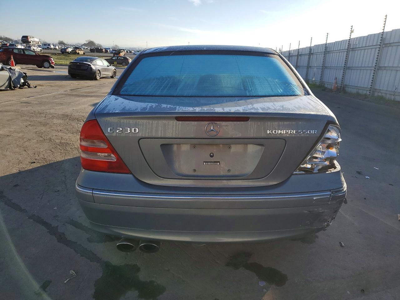 2004 Mercedes-benz C 230k Sport Sedan Gray vin: WDBRF40J84F483289