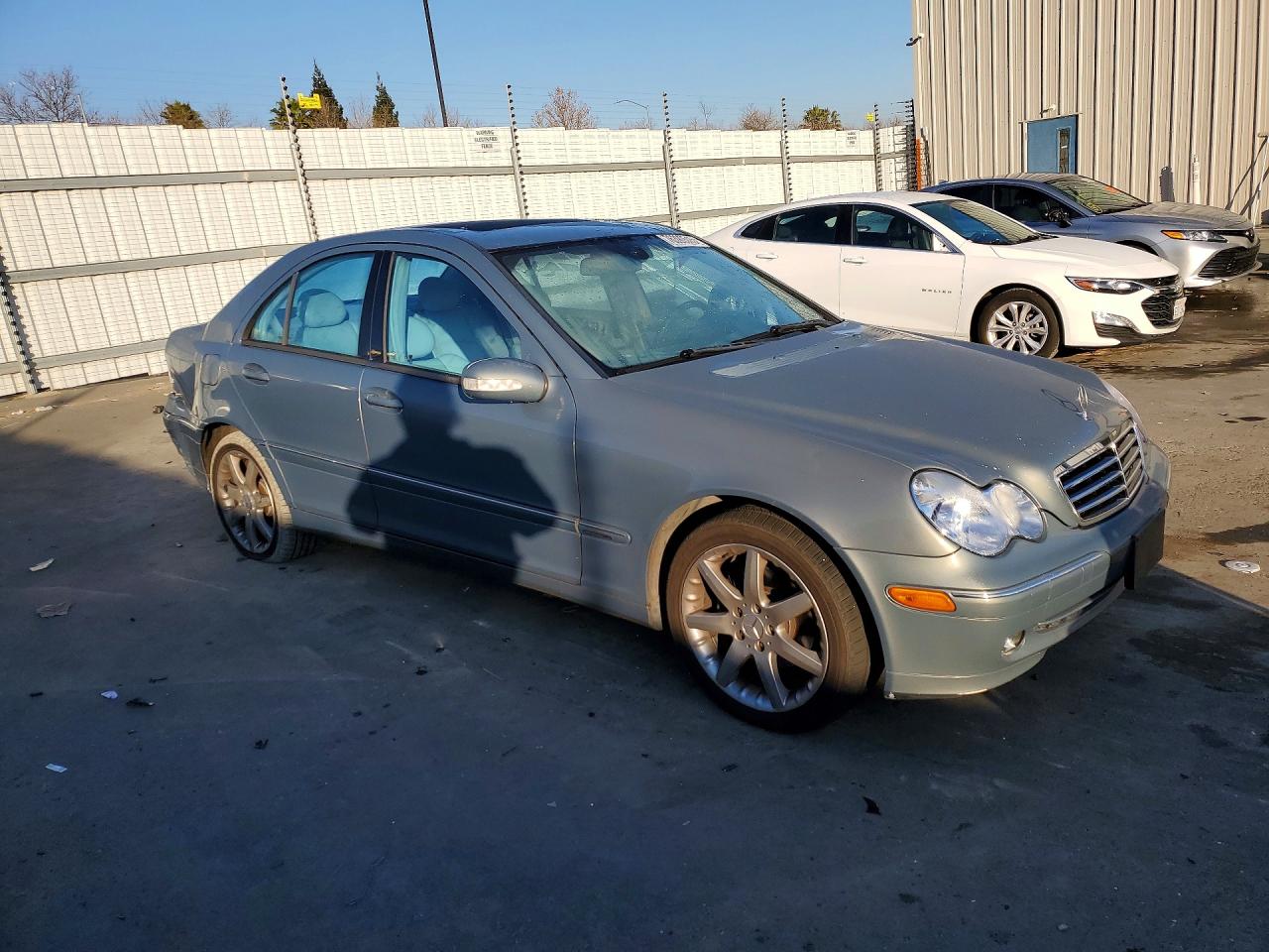 2004 Mercedes-benz C 230k Sport Sedan Gray vin: WDBRF40J84F483289