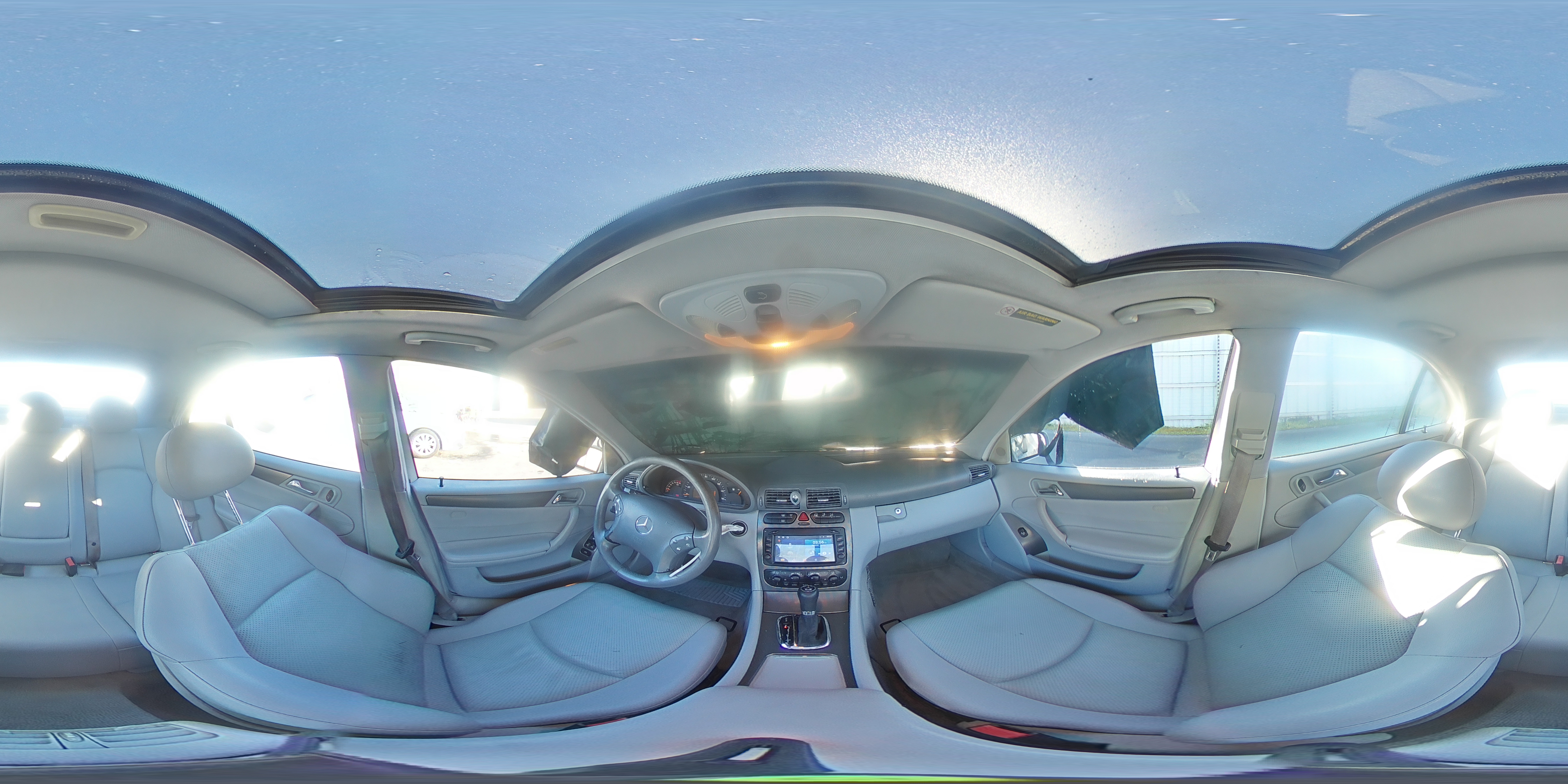2004 Mercedes-benz C 230k Sport Sedan Gray vin: WDBRF40J84F483289