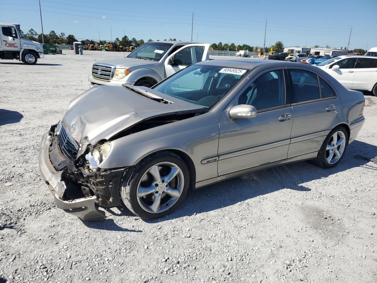 2004 Mercedes-benz C 230k Sport Sedan Cream vin: WDBRF40J84F532815