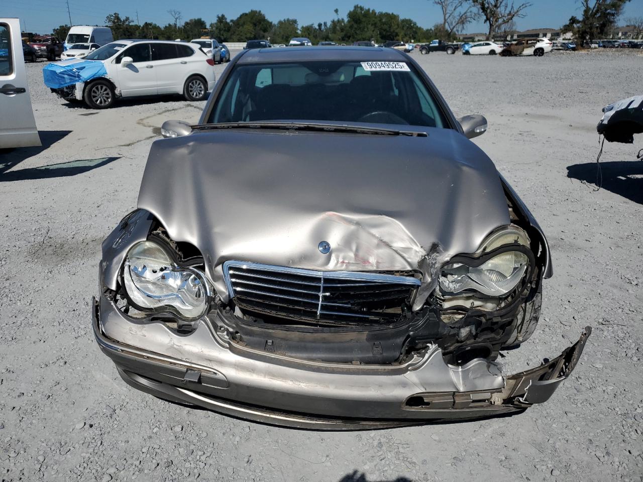 2004 Mercedes-benz C 230k Sport Sedan Cream vin: WDBRF40J84F532815