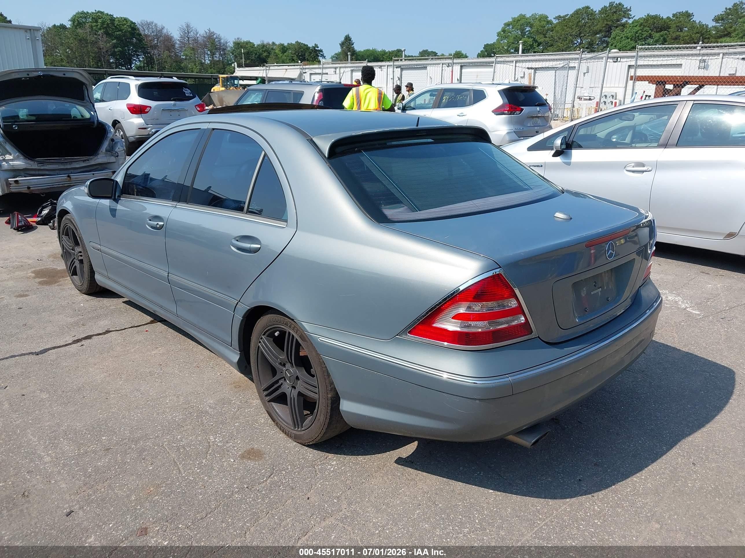 2005 Mercedes-benz C 230 Kompressor Sport Blue vin: WDBRF40J85F596094