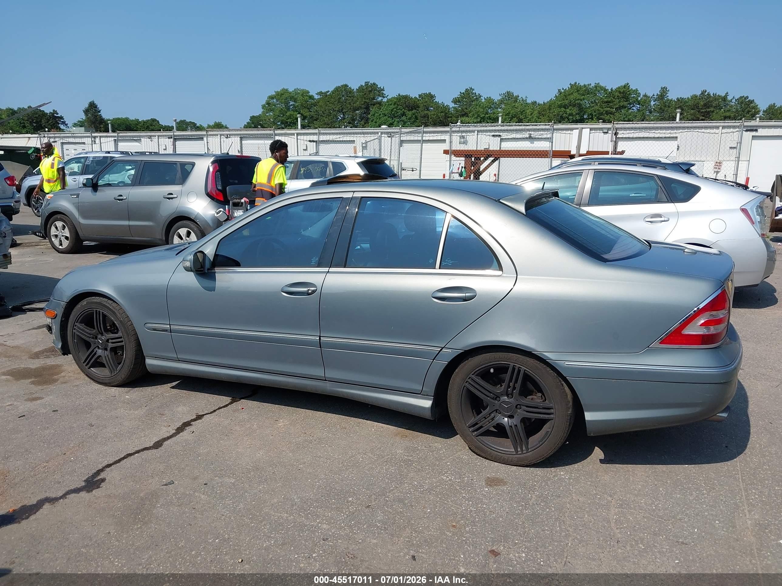 2005 Mercedes-benz C 230 Kompressor Sport Blue vin: WDBRF40J85F596094