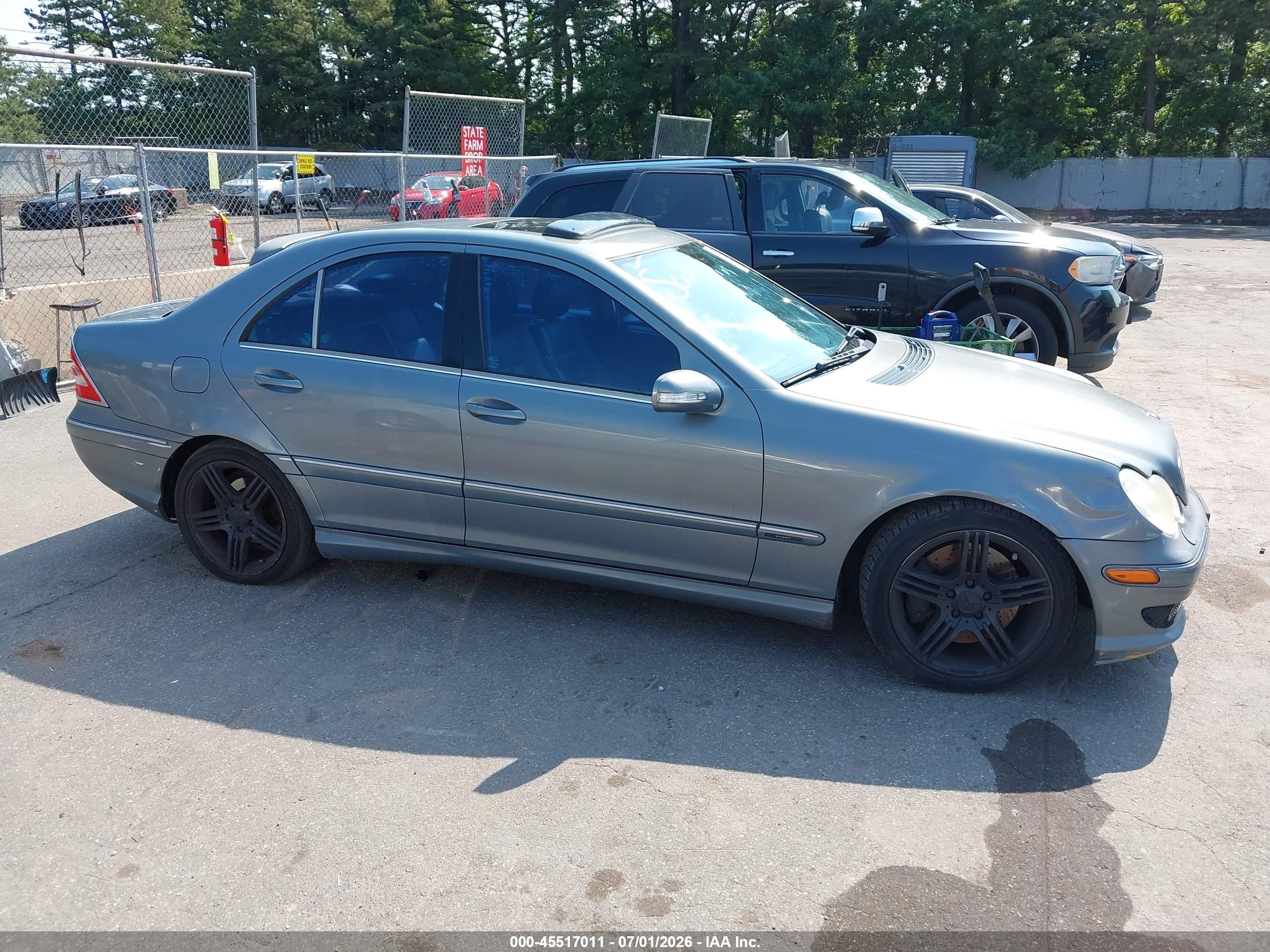 2005 Mercedes-benz C 230 Kompressor Sport Blue vin: WDBRF40J85F596094
