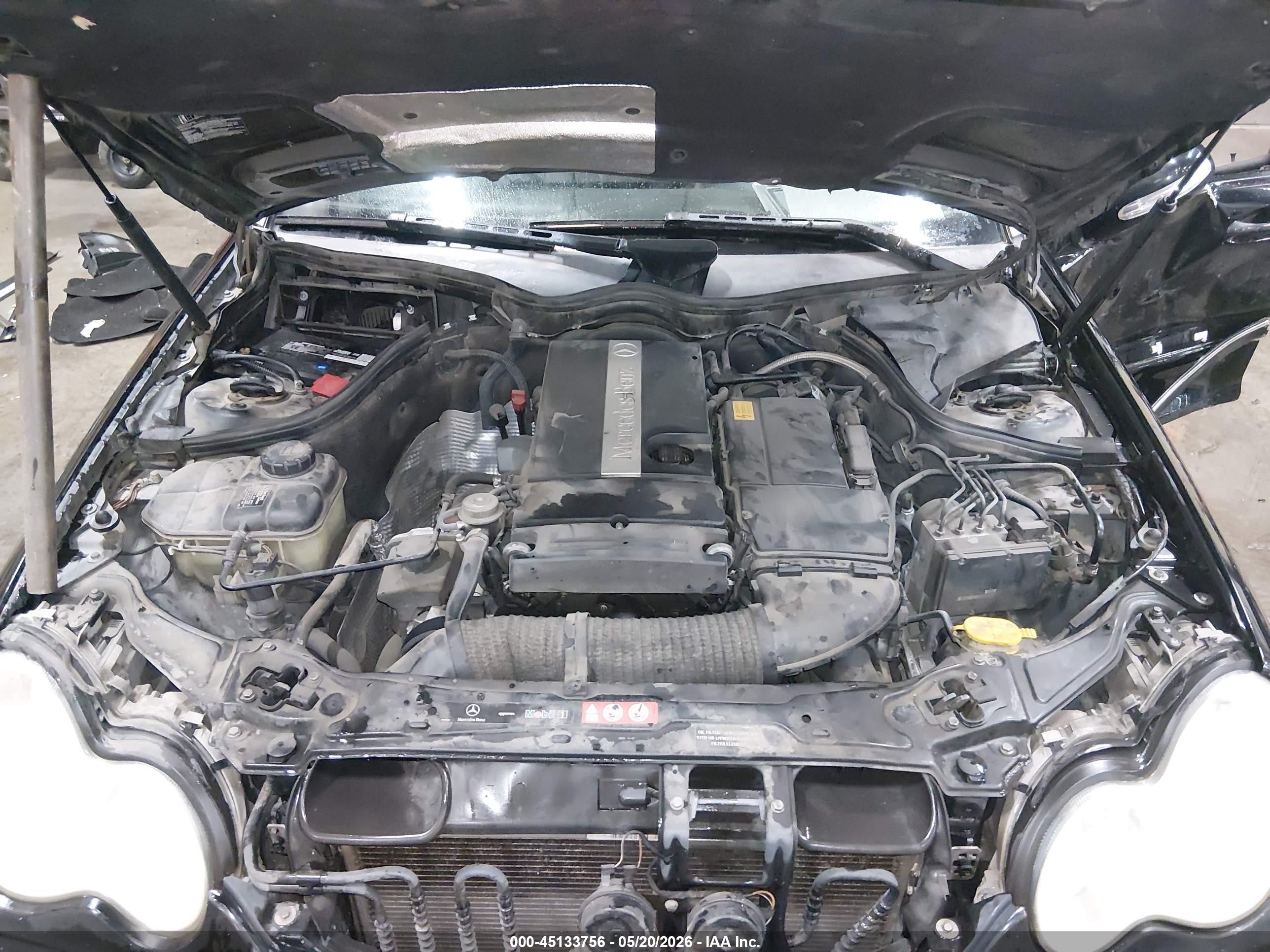 2005 Mercedes-benz C 230 Kompressor Sport Black vin: WDBRF40J85F597648