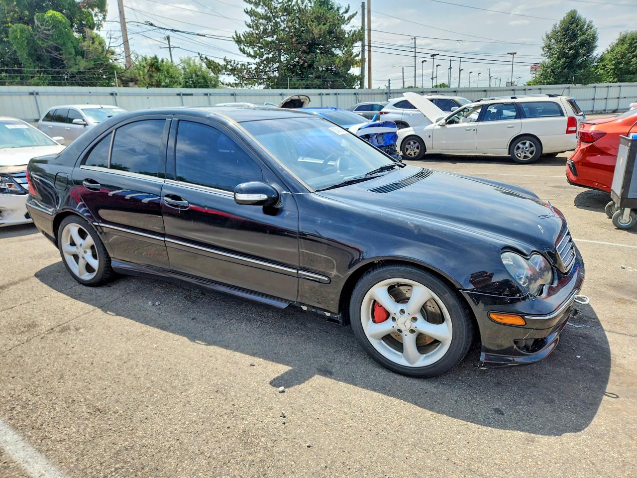 2005 Mercedes-benz C 230k Sport Sedan Черный vin: WDBRF40J85F664085