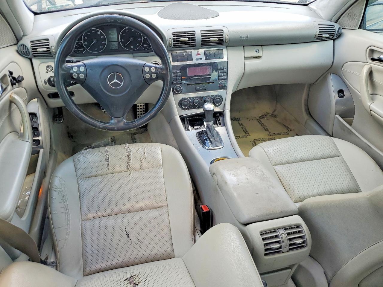 2005 Mercedes-benz C 230k Sport Sedan Black vin: WDBRF40J85F679931