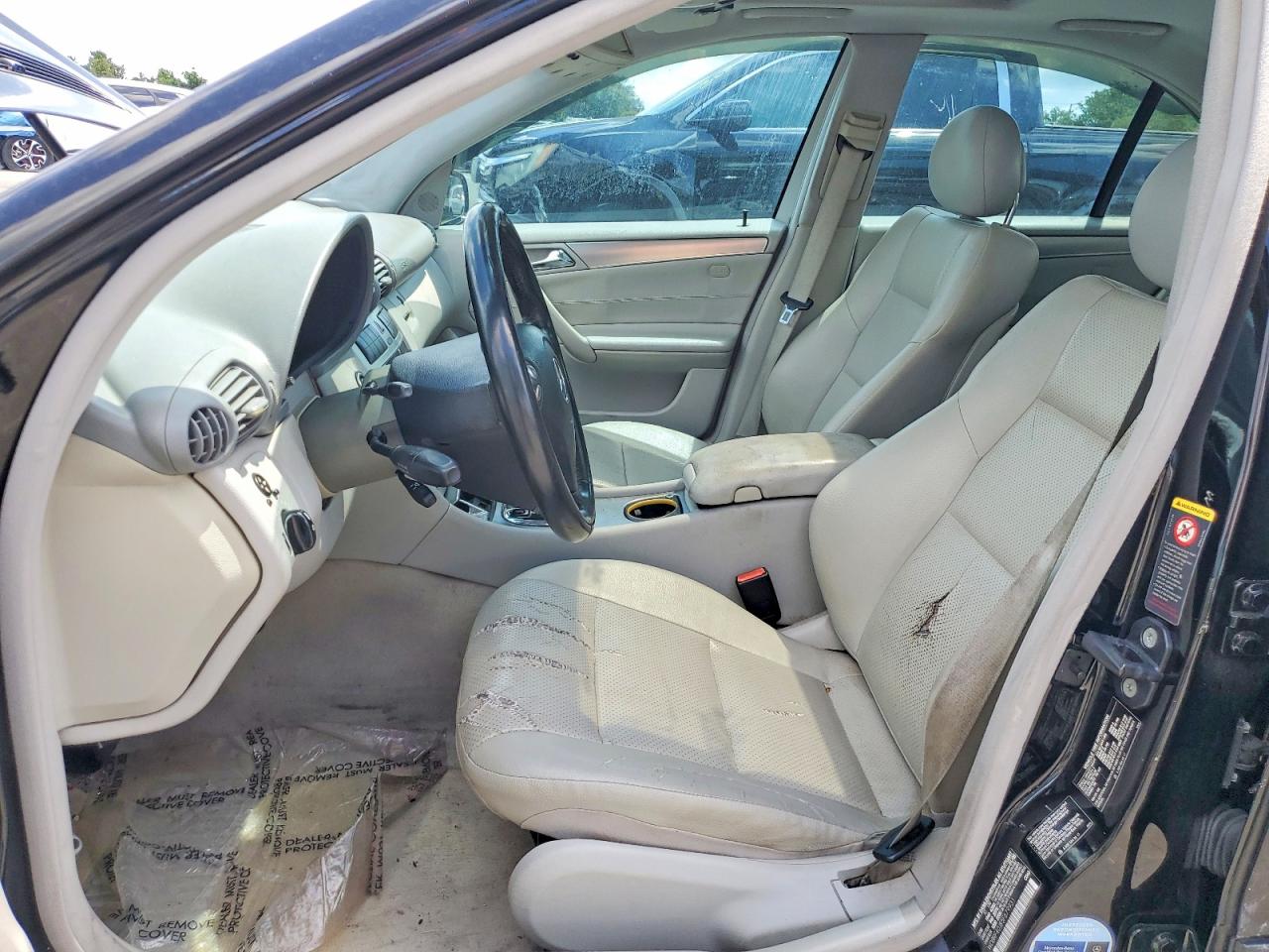 2005 Mercedes-benz C 230k Sport Sedan Black vin: WDBRF40J85F679931