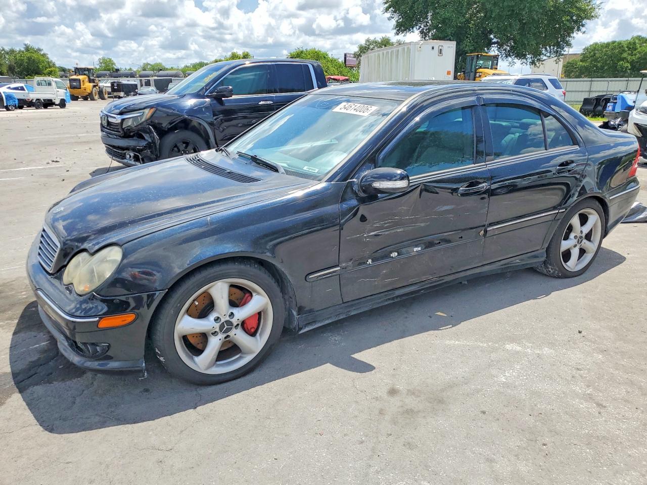 2005 Mercedes-benz C 230k Sport Sedan Black vin: WDBRF40J85F679931