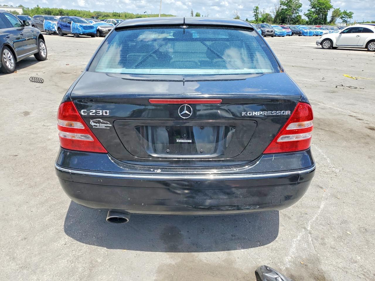 2005 Mercedes-benz C 230k Sport Sedan Black vin: WDBRF40J85F679931