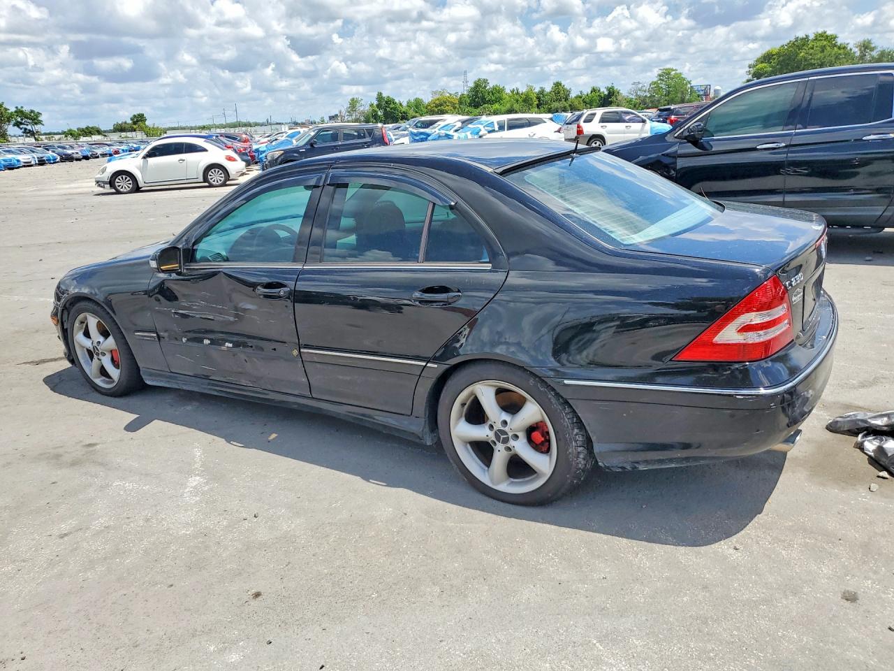 2005 Mercedes-benz C 230k Sport Sedan Black vin: WDBRF40J85F679931