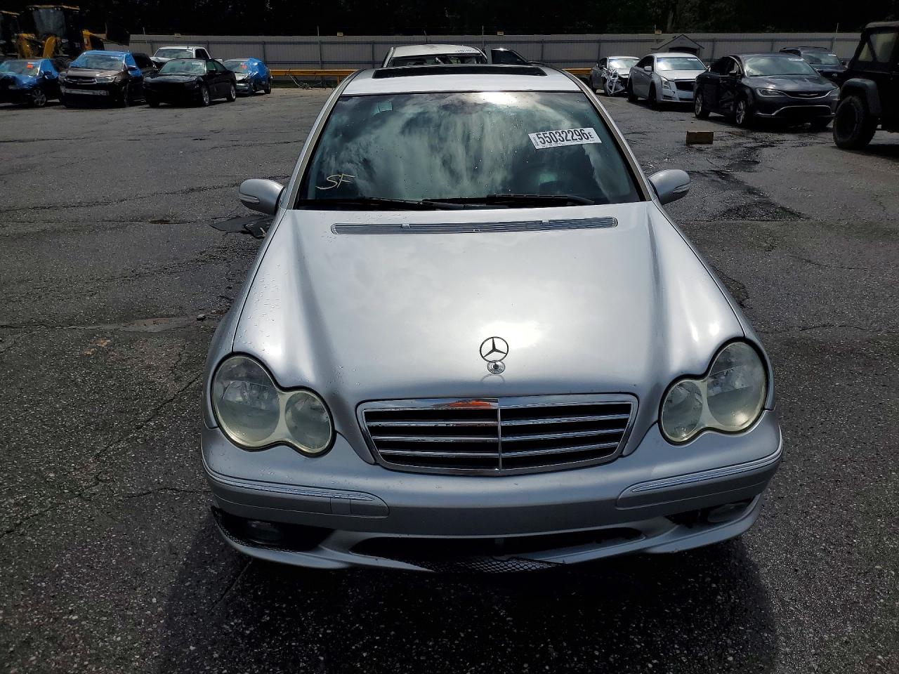 2005 Mercedes-benz C 230k Sport Sedan Silver vin: WDBRF40J85F683140