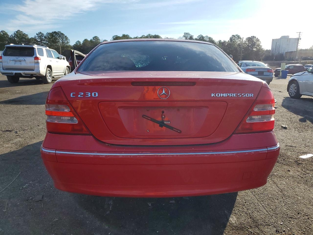 2003 Mercedes-benz C 230k Sport Sedan Красный vin: WDBRF40J93F441275