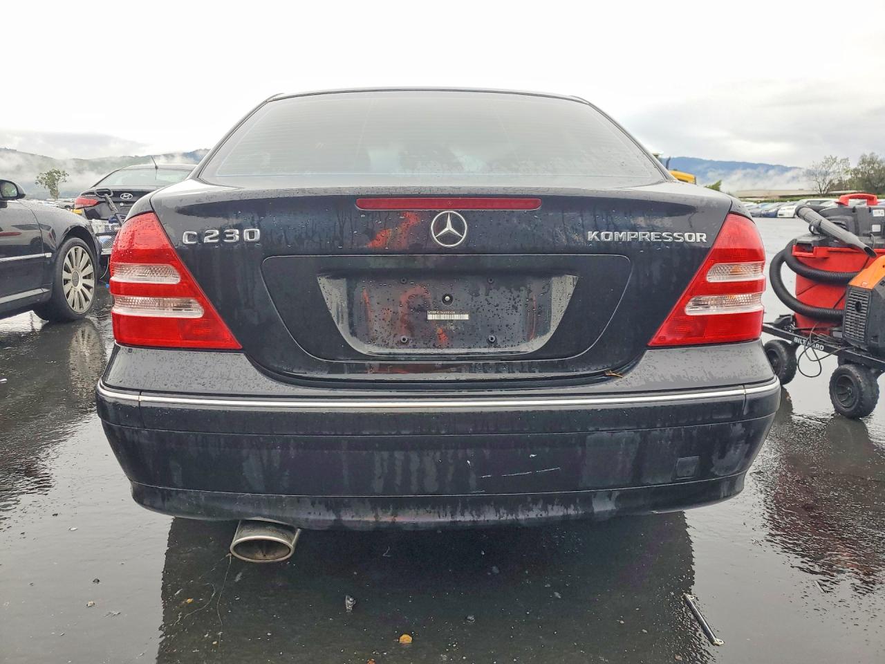 2004 Mercedes-benz C 230k Sport Sedan Black vin: WDBRF40J94A630636