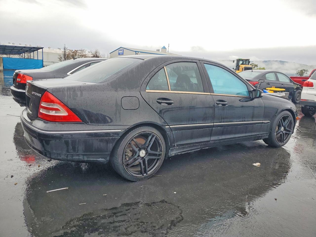 2004 Mercedes-benz C 230k Sport Sedan Black vin: WDBRF40J94A630636