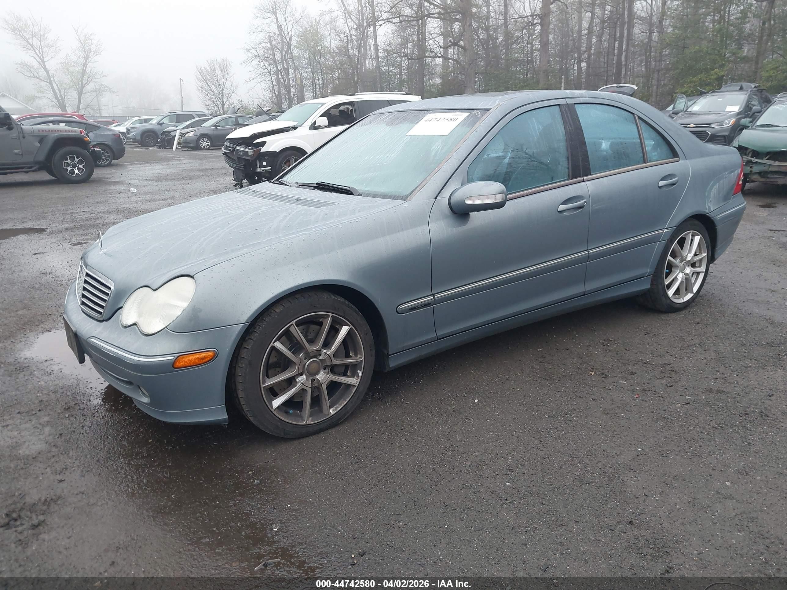 2004 Mercedes-benz C 230 Kompressor Sport/sport Light Blue vin: WDBRF40J94F502433