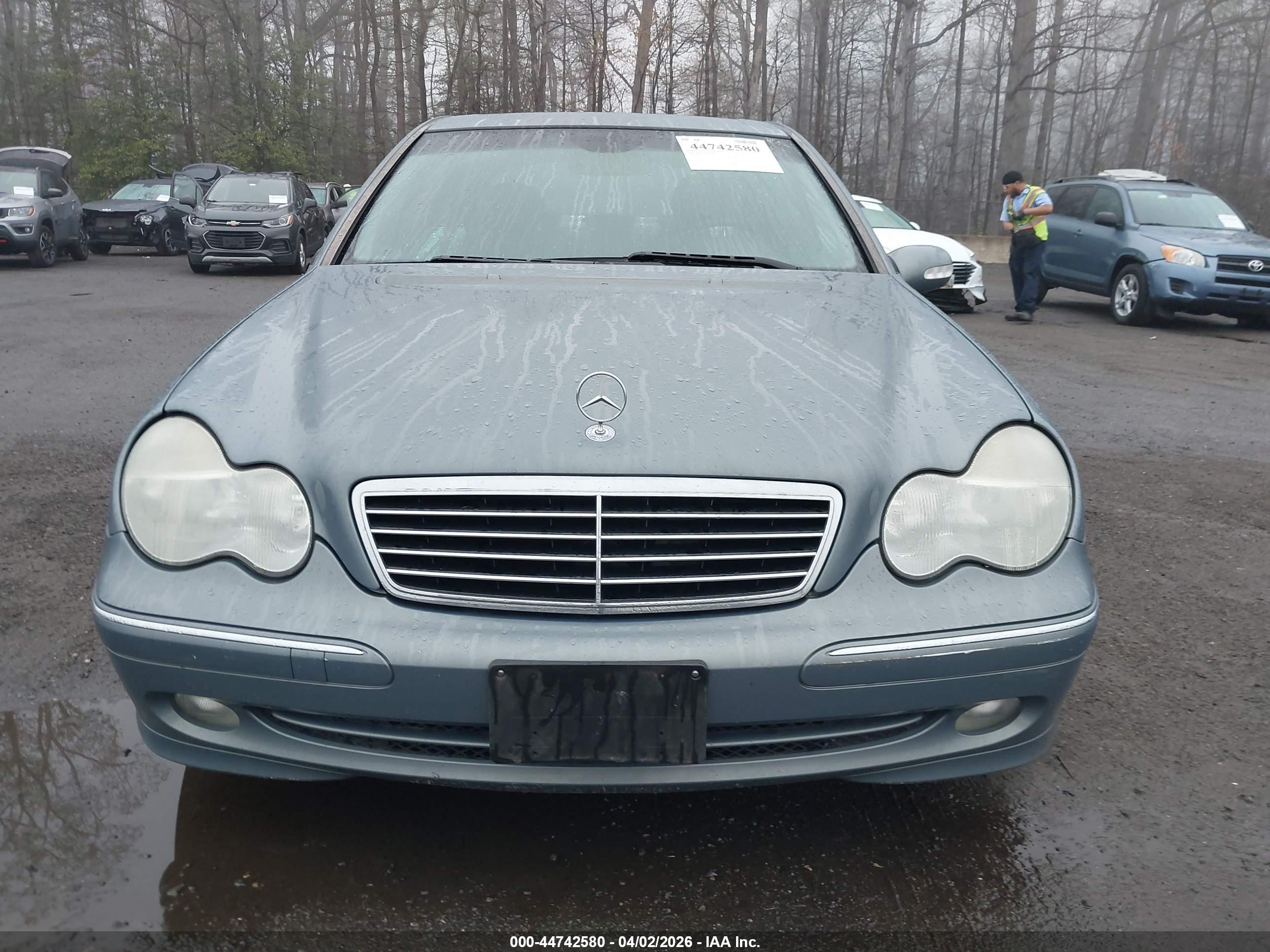 2004 Mercedes-benz C 230 Kompressor Sport/sport Light Blue vin: WDBRF40J94F502433
