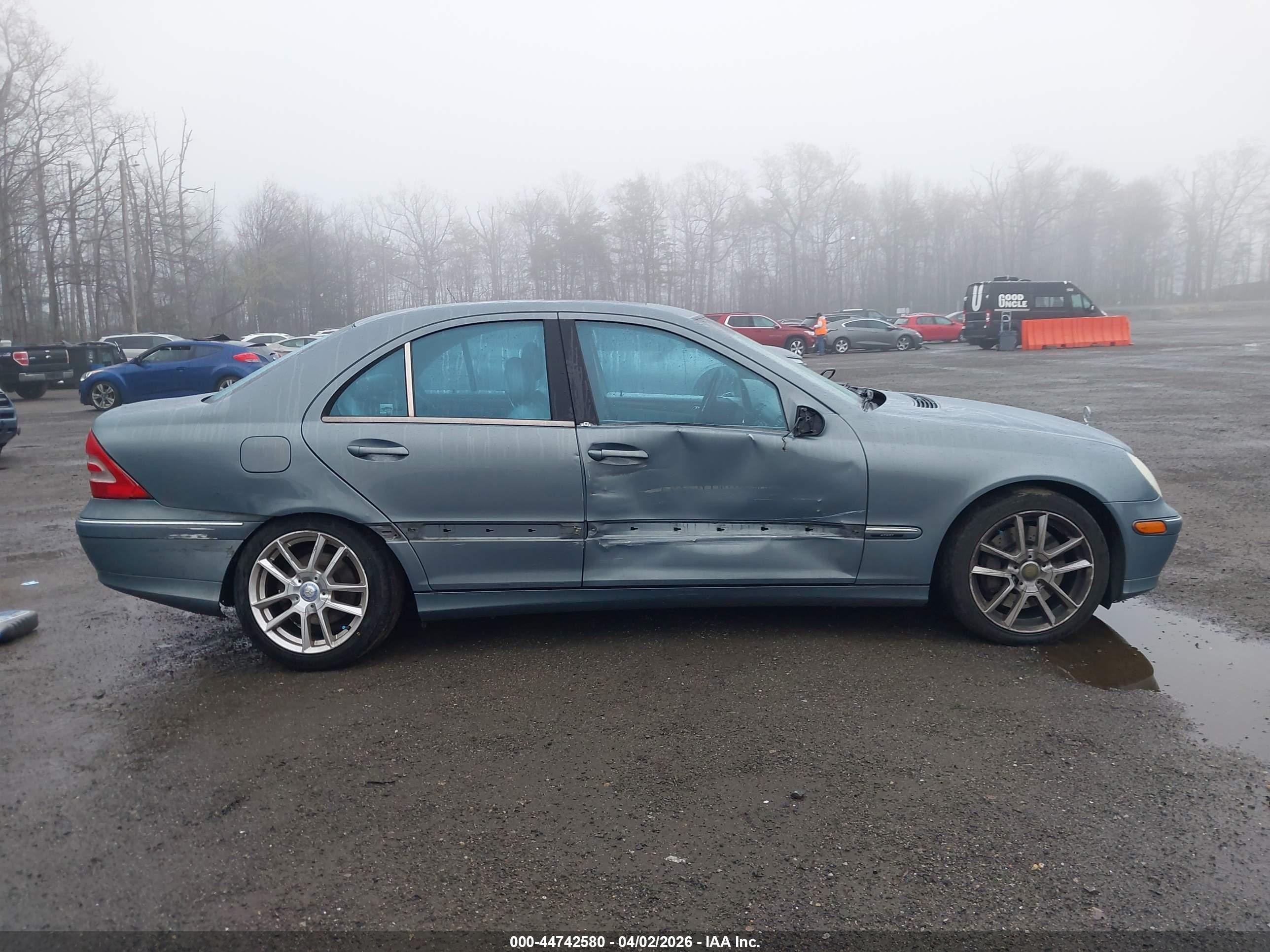 2004 Mercedes-benz C 230 Kompressor Sport/sport Light Blue vin: WDBRF40J94F502433