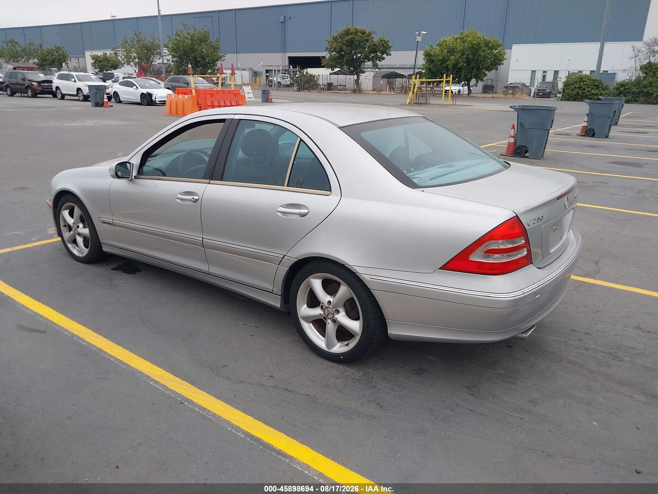 2004 Mercedes-benz C 230 Kompressor Sport/sport Gray vin: WDBRF40J94F552894