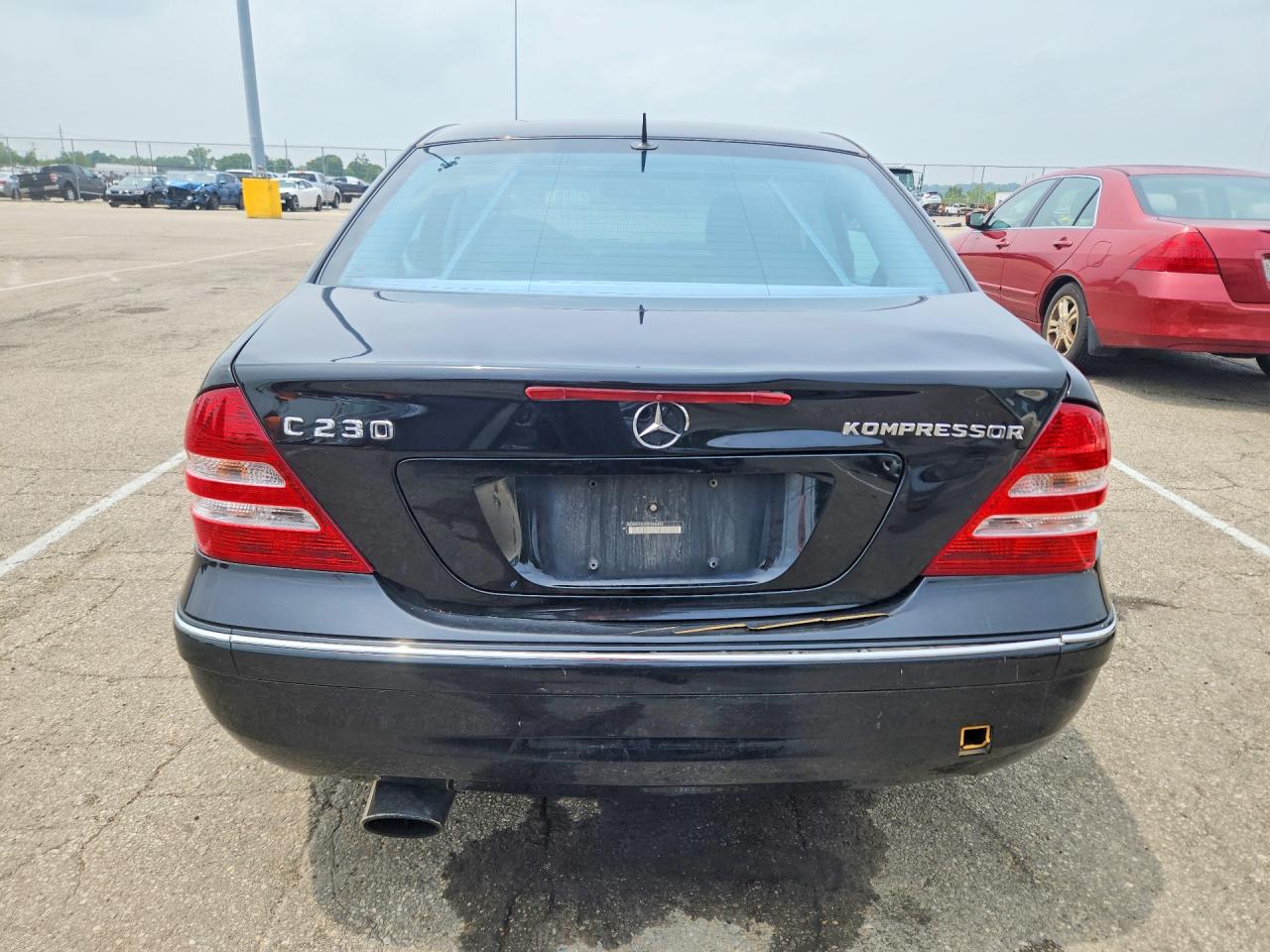 2005 Mercedes-benz C 230k Sport Sedan Black vin: WDBRF40J95F566442