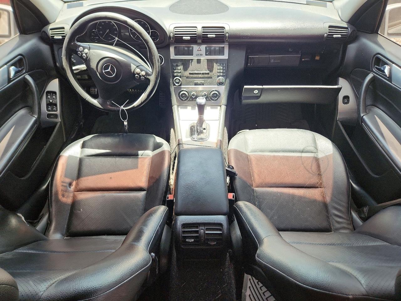 2005 Mercedes-benz C 230k Sport Sedan Silver vin: WDBRF40J95F595875