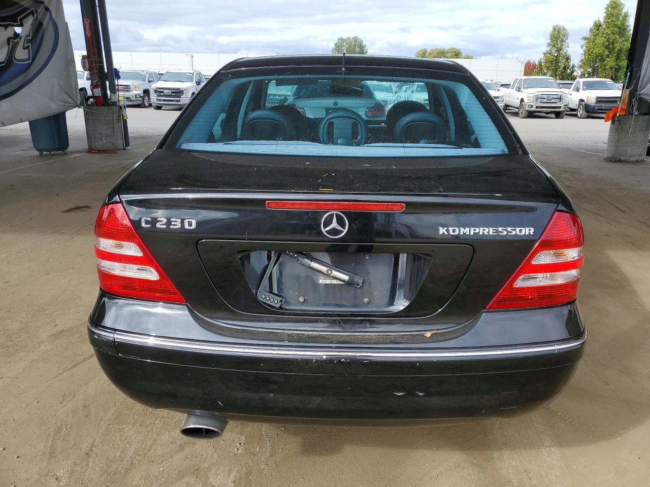 2005 Mercedes-benz C 230k Sport Sedan Black vin: WDBRF40J95F639034