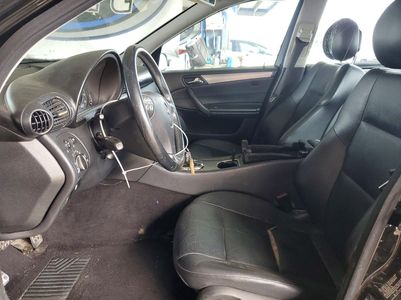 2005 Mercedes-benz C 230k Sport Sedan Black vin: WDBRF40J95F639034