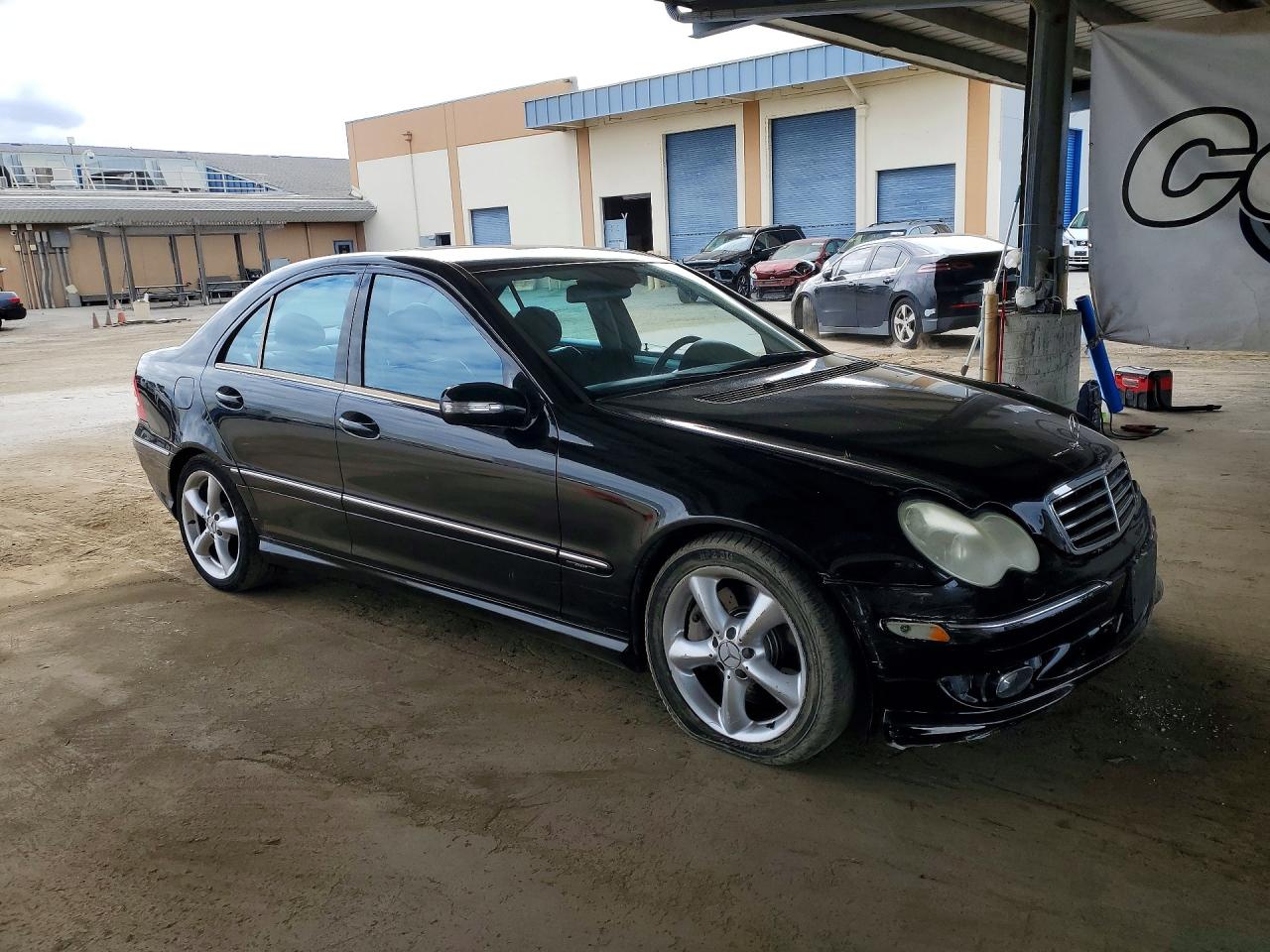 2005 Mercedes-benz C 230k Sport Sedan Black vin: WDBRF40J95F639034