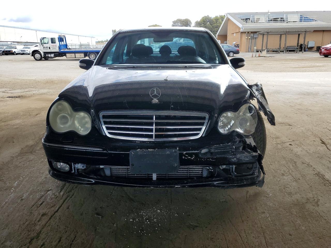 2005 Mercedes-benz C 230k Sport Sedan Black vin: WDBRF40J95F639034