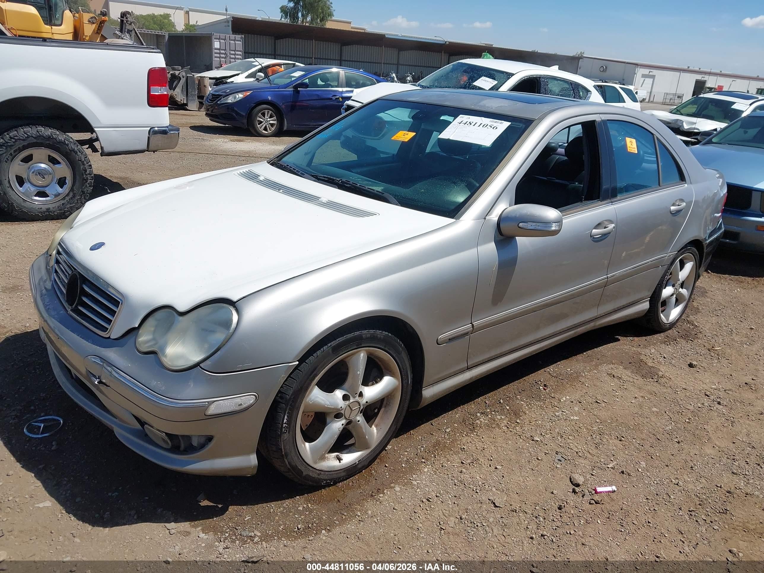 2005 Mercedes-benz C 230 Kompressor Sport Gray vin: WDBRF40J95F709860