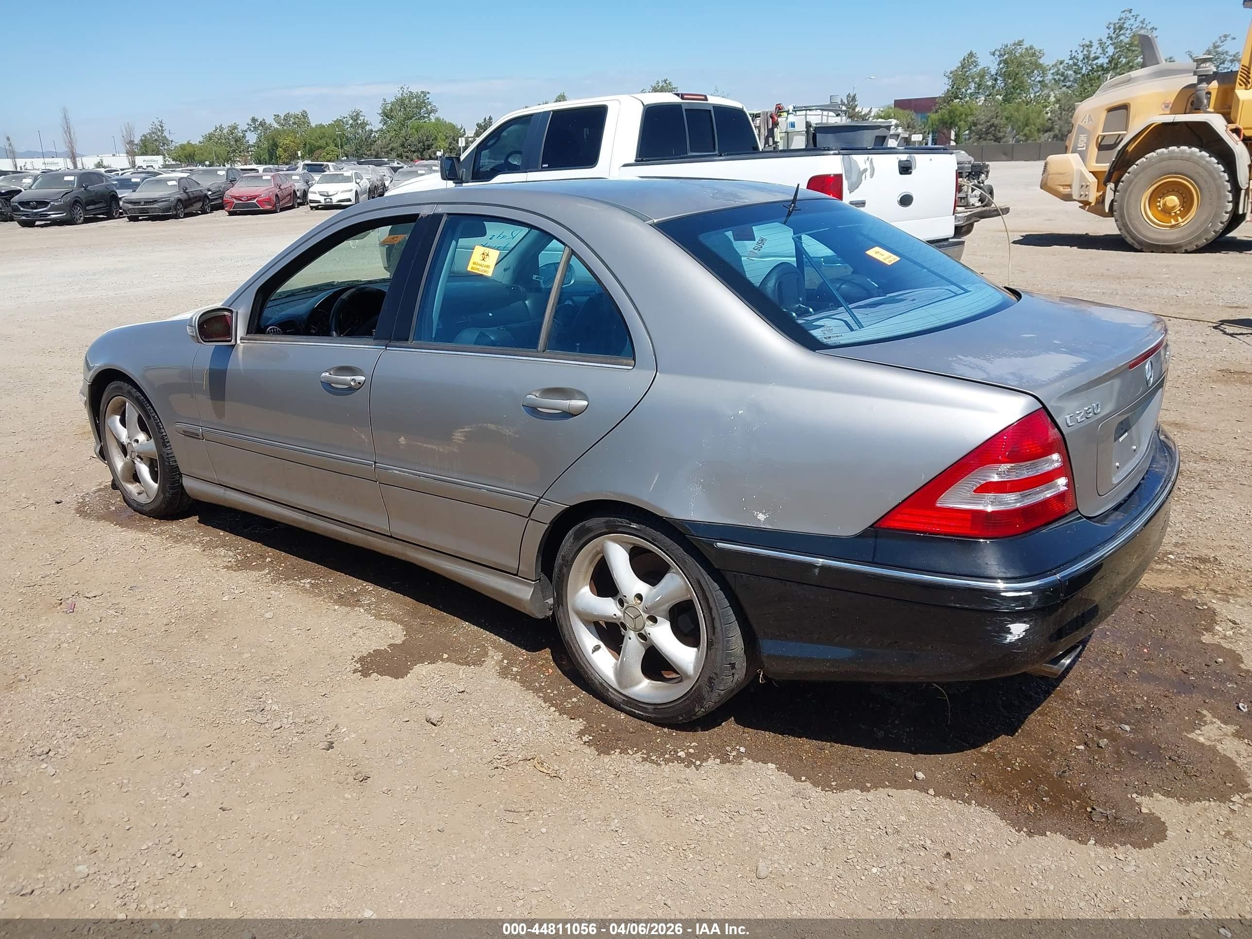 2005 Mercedes-benz C 230 Kompressor Sport Gray vin: WDBRF40J95F709860