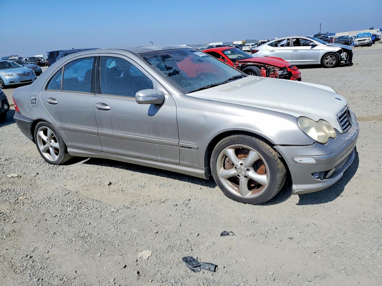 2005 Mercedes-benz C 230k Sport Sedan Gray vin: WDBRF40J95F709860