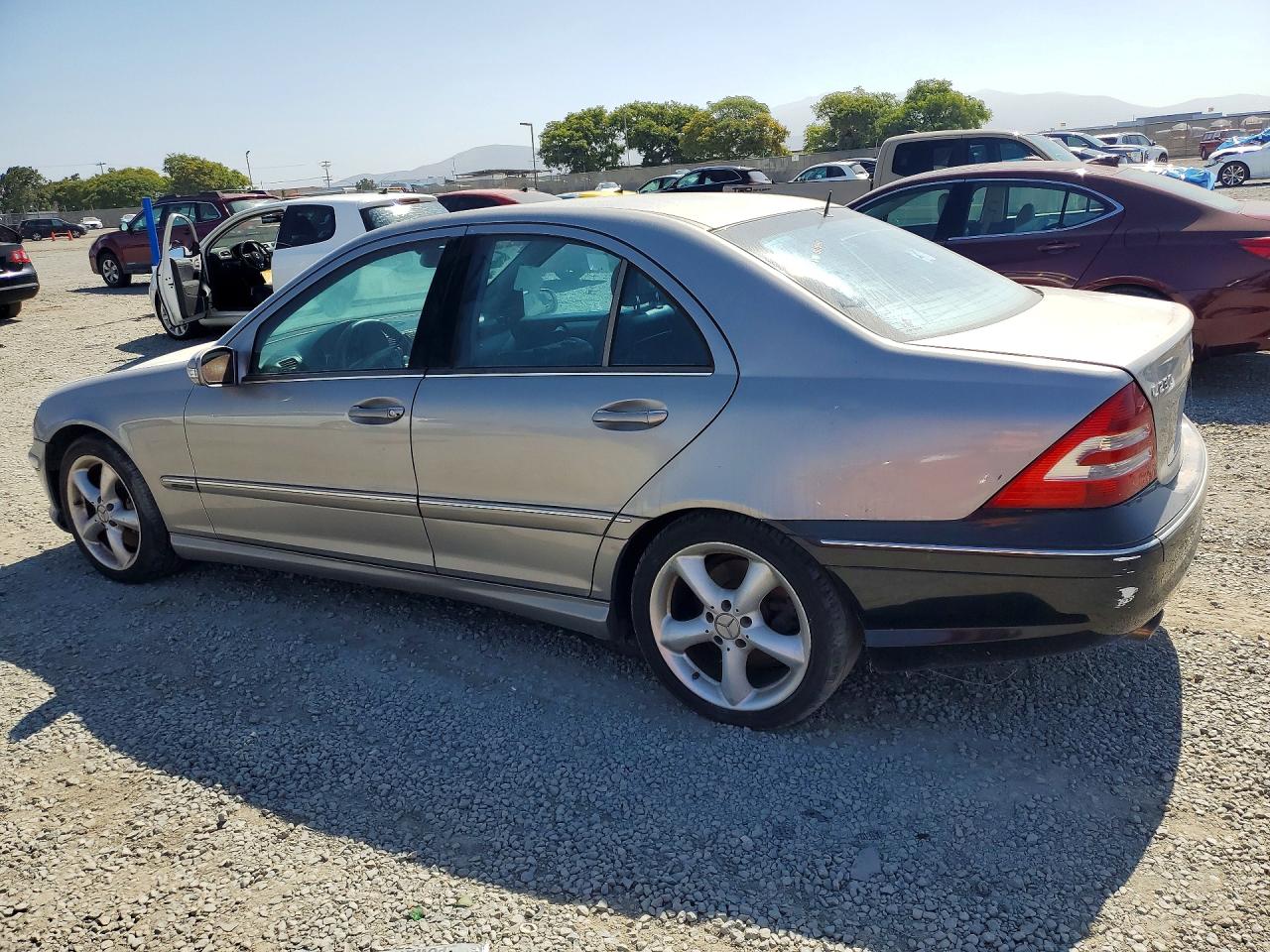 2005 Mercedes-benz C 230k Sport Sedan Gray vin: WDBRF40J95F709860