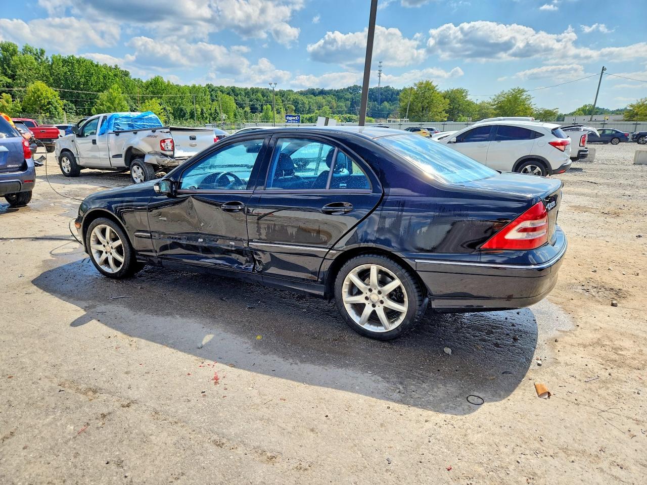 2003 Mercedes-benz C 230k Sport Sedan Black vin: WDBRF40JX3F429345