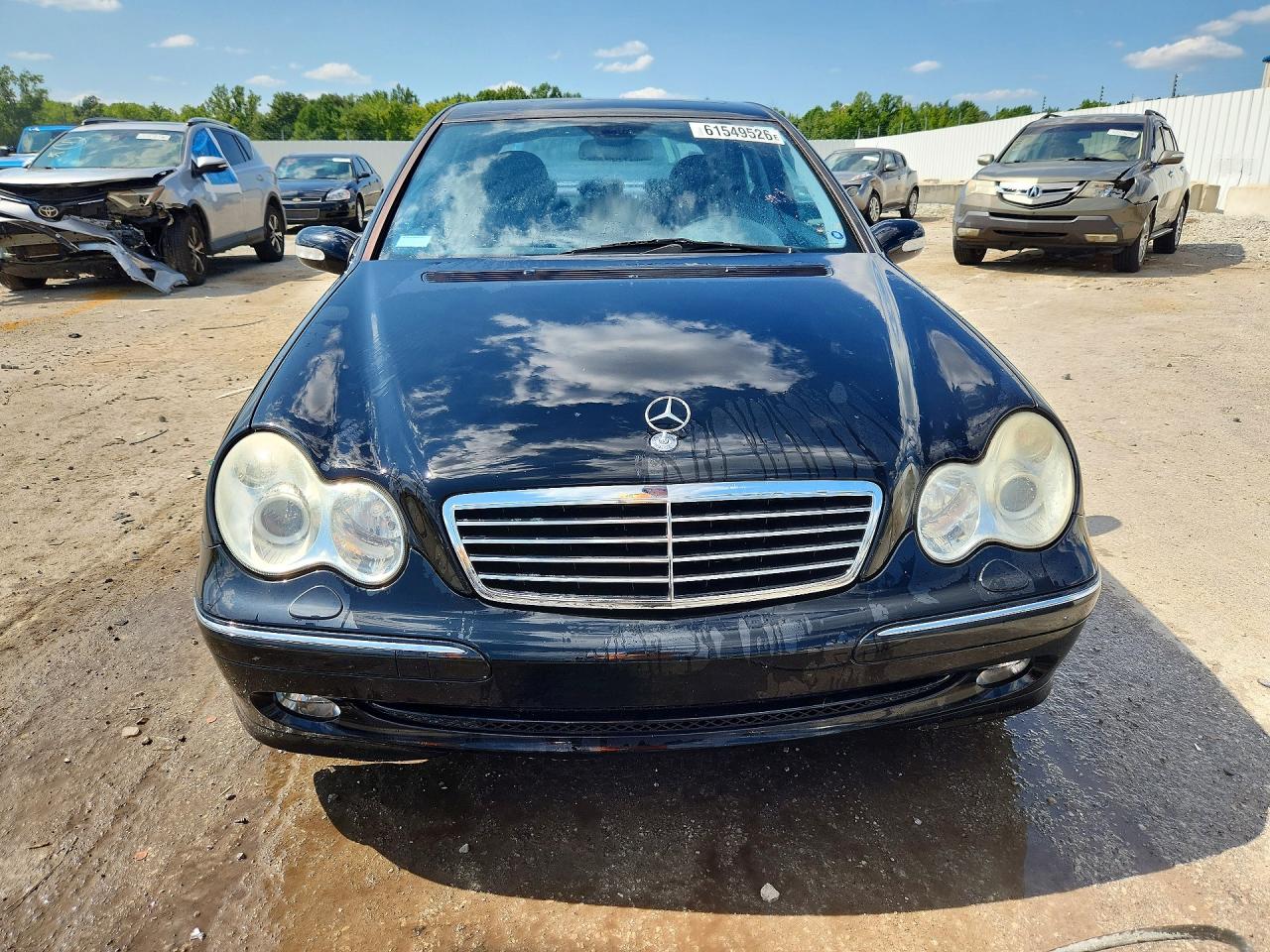 2003 Mercedes-benz C 230k Sport Sedan Black vin: WDBRF40JX3F429345