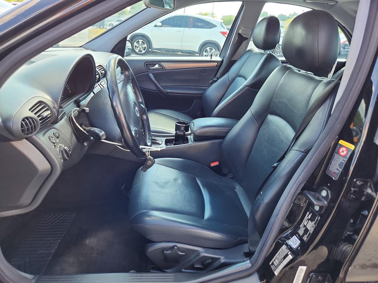 2003 Mercedes-benz C 230k Sport Sedan Black vin: WDBRF40JX3F429345