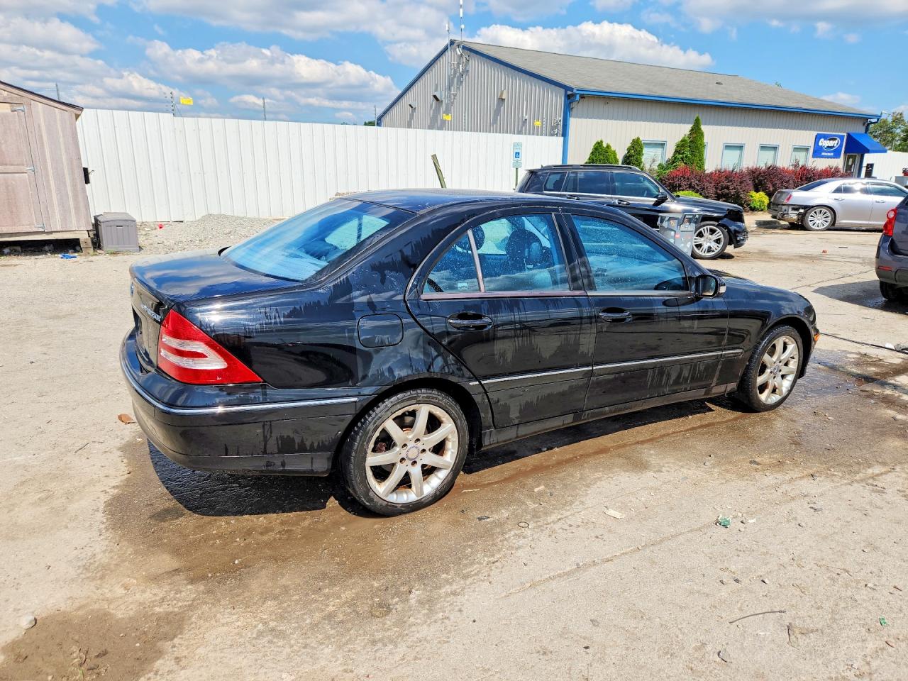 2003 Mercedes-benz C 230k Sport Sedan Black vin: WDBRF40JX3F429345