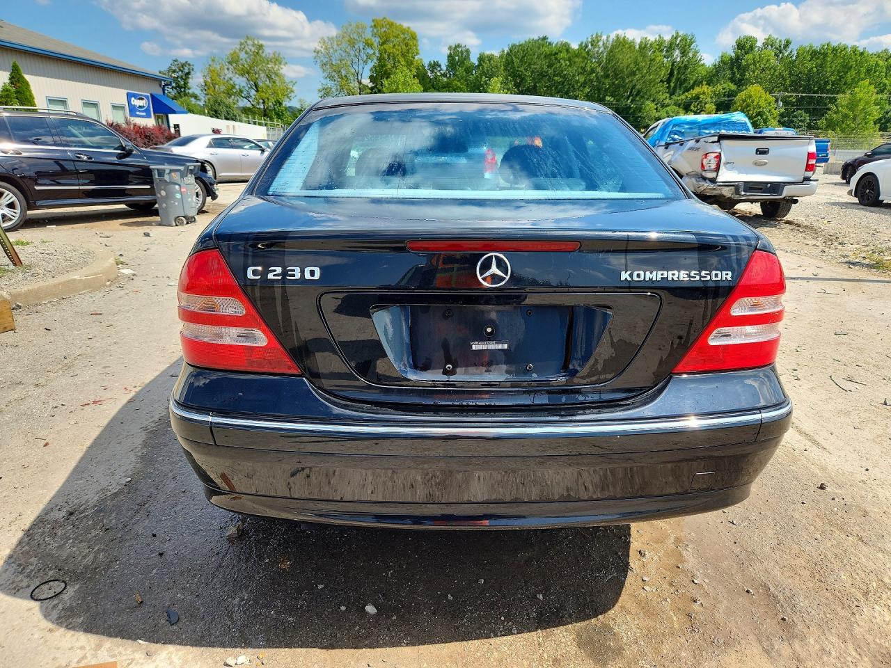 2003 Mercedes-benz C 230k Sport Sedan Black vin: WDBRF40JX3F429345