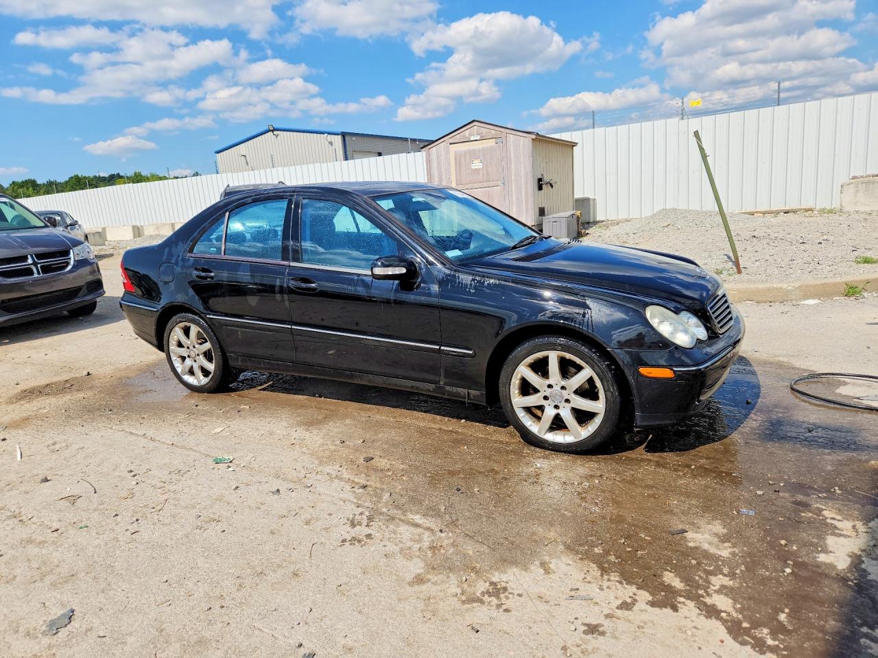 2003 Mercedes-benz C 230k Sport Sedan Black vin: WDBRF40JX3F429345