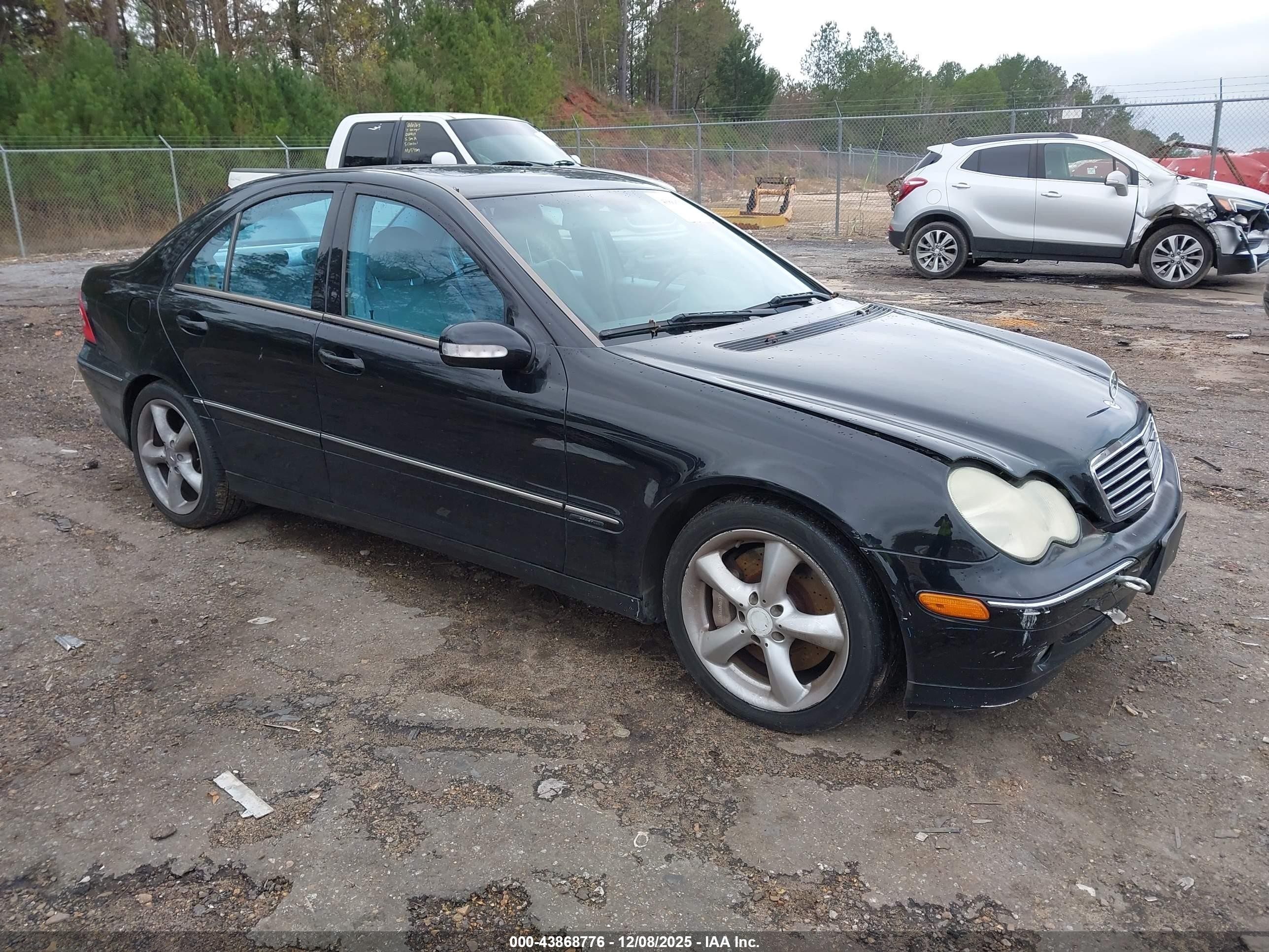 2004 Mercedes-benz C 230 Kompressor Sport/sport Black vin: WDBRF40JX4A602022
